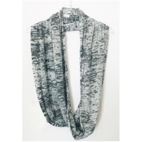FOREVER 21 GRAY SPACE DYE COTTON BLEND INFINITY SCARF OS - Picture 1 of 5